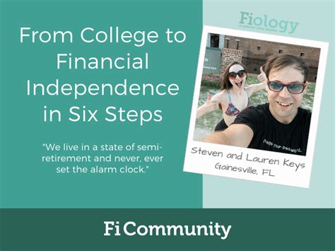 from college to financial independence in six steps fiology