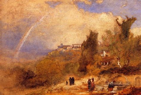 Near Perugia Tonalist George Inness Painting In Oil For Sale