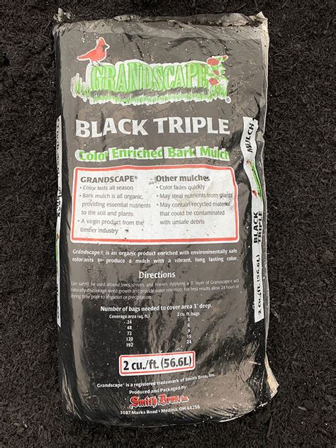 Grandscape Premium Color Enriched Mulch Triple Processed Black 2