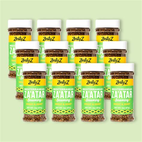 Zaatar Seasoning 3 Oz Pack Of 12 Snackmagic Build Your Own 100