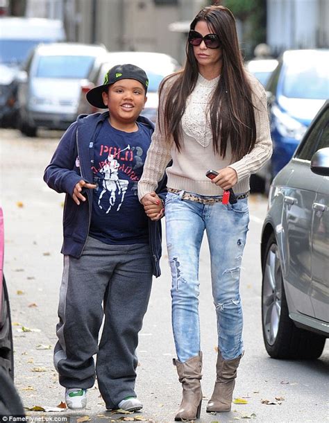Katie Price Steps Out With Son Harvey After Claims She Is Unhappy With