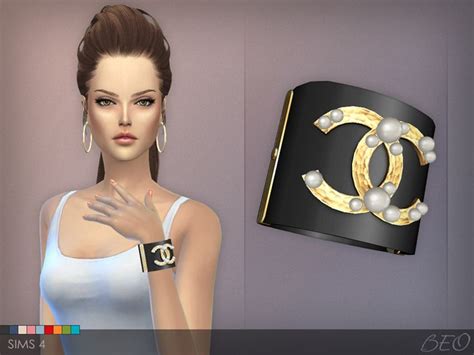 Chanel Pearls Bracelet For The Sims 4 By Beo The Sims 4 Pc Sims 4 Cas