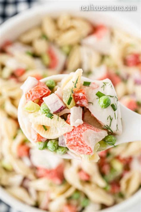 Crab Pasta Salad Real Housemoms