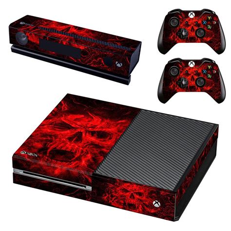 Blood Skull Vinyl Decals Protective Cover Skins For Microsoft Xbox One