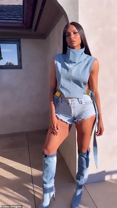 Ciara Shows Off Long Legs In Daisy Dukes And Knee High Boots While Dancing To Better Thangs