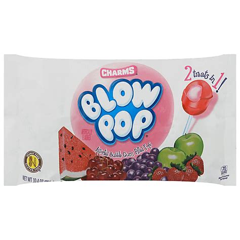 Charms Bubble Gum Pops Assorted Oz Lollipops Suckers My