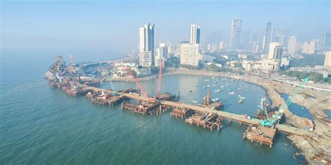 Latest Pictures Of Mumbai S Ambitious Coastal Road Project 70 Percent