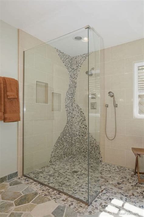 40 Pebble Tile Bathroom Ideas 47 Pebble Tile Shower Pebble Tile