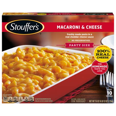 Save On Stouffers Macaroni And Cheese Party Size Frozen Entree Serves