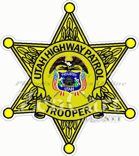 Utah Highway Patrol Trooper Badge Decal 827 2097 Phoenix Graphics