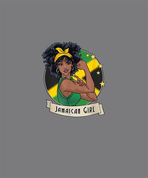 Jamaican Black Woman T Shirt Jamaica Afro Girl Pride Digital Art By Do