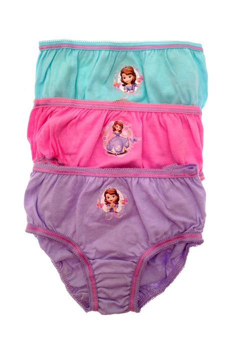 Girls Pack Disney Princess Character Knickers Underwear Pants Briefs