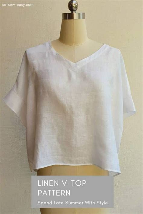 Free Sewing Pattern Womens Linen Summer Top Sewing Patterns Free