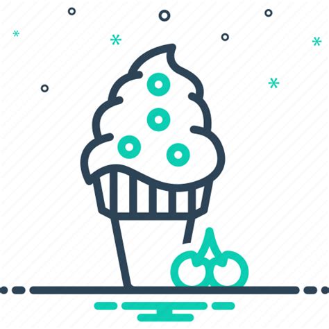 Flavor Tast Savor Relish Dessert Cone Frozen Icon Download On