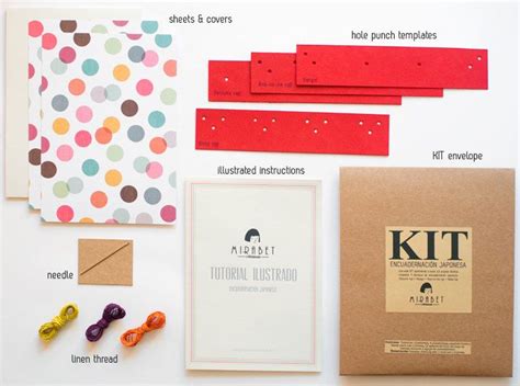 Because one thing's for sure: DIY Japanese book binding KIT in ENGLISH - Includes illustrated tutorial - Do It Yourself ...