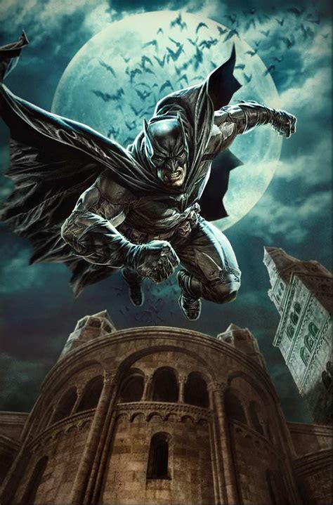 Lee Bermejo Batman 1 Giclee On Canvas Remarque Marvel Dc Comics Fine Art
