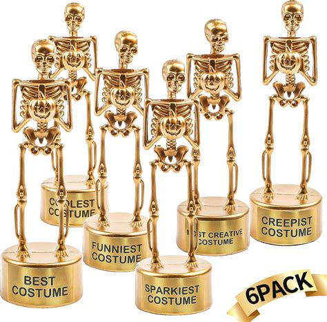 Ccinee Halloween Best Costume Skeleton Trophy6 Pack Halloween Skull