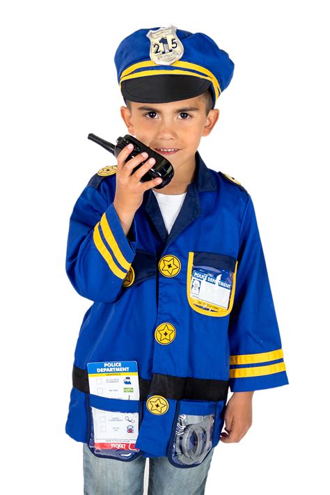 Child Police Officer Uniform Us Cop Age 4 10 Boys Kids Fancy Dress