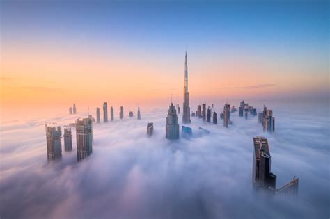 Heavenly Photographs Of Dubai Skyscrapers Poking Through A Sea Of