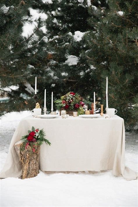 17 Chic Winter Wedding Tablescapes Youll Melt Over Christmas Wedding