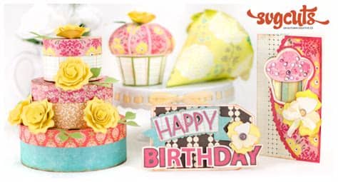 Minimalist party and anniversaire vectors eps, svg file. Happy Birthday To You SVG Kit | SVGCuts.com Blog
