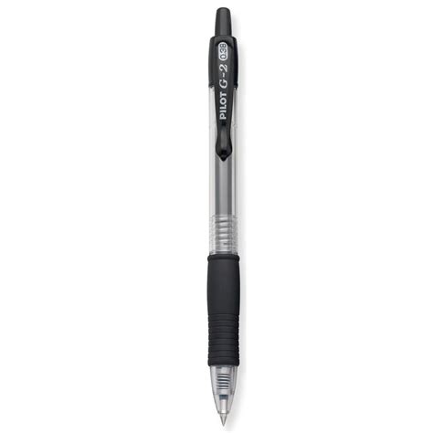 Pilot G2 038 Ultra Fine Black Gel Pen Retractable With Comfort Grip