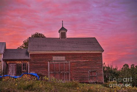 Red Barn At Sunset Photograph By Alana Ranney Fine Art America