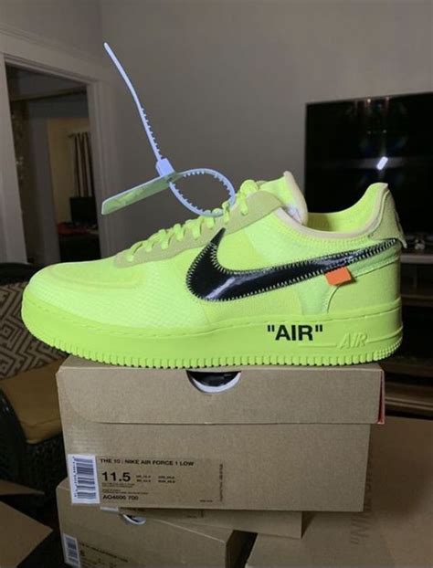 Off White Air Force 1s Neon Green For Sale In Decatur Il Offerup