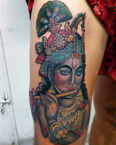 32 Divine Lord Krishna Tattoos And Their Meanings Body Art Guru