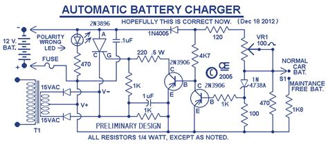 Car Battery Charger Schematic Diagram Make Wiring Happen