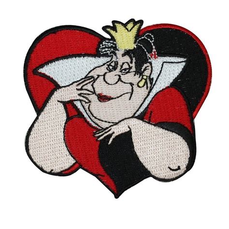 Queen Of Hearts Disney Patch Alice In Wonderland Crazy Villain Iron On