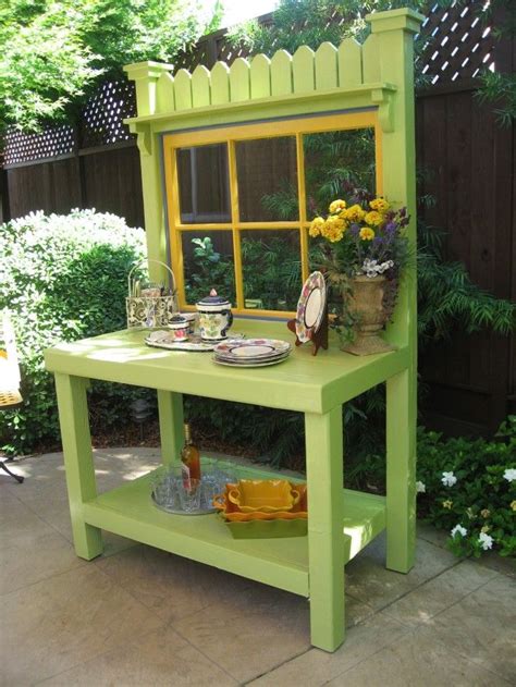Potting Benches Benches And Window Shelves On Pinterest