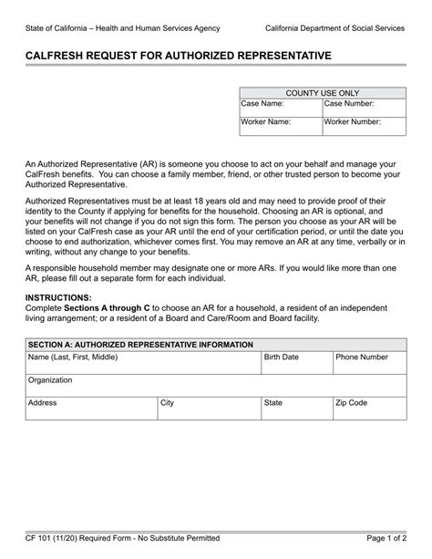 Form Cf101 Fill Out Sign Online And Download Fillable Pdf