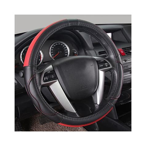 Steering Wheel Cover Redblack 38cm