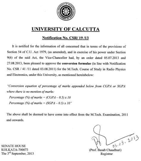 Check spelling or type a new query. Calcutta University Percentage To GPA - 2020 2021 EduVark