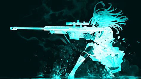 K Anime Girl Ps Gun Wallpapers Wallpaper Cave