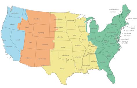 Where Is Est Time Zone Map United States Map