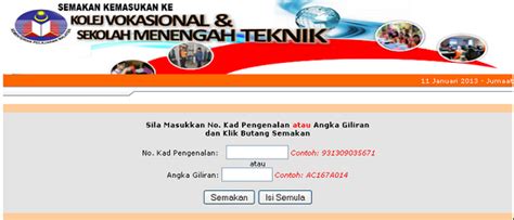0 ratings0% found this document useful (0 votes). Keputusan Kemasukan Kolej Vokasional (KV), Sekolah ...