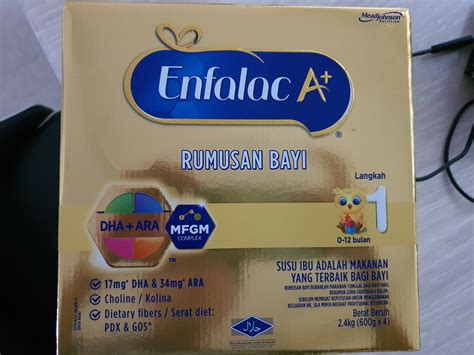 Enfalac a+ langkah 1 is formulated with a blend of mixture containing 50% (wt/wt) polydextrose (pdx) and 50% (wt/wt) galactooligosaccharides (gos)* which. Enfalac A+ Step 1 ( 0-12Months), Babies & Kids, Nursing ...