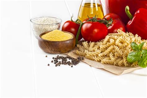 Italian Food Ingredients Stock Photo Image Of Tomatoes 137395060