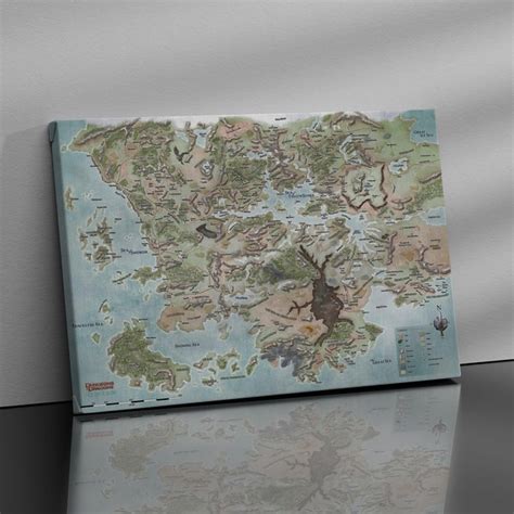 Forgotten Realms Map Etsy