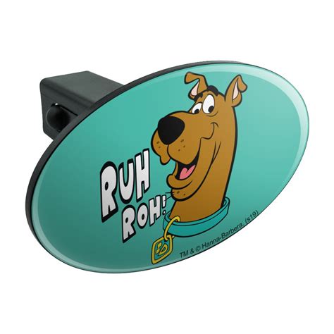 Scooby Doo Ruh Roh Oval Tow Trailer Hitch Cover Plug Insert