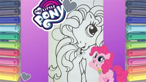 My Little Pony Pinkie Pie Coloring Page With Sharpie Markers Mlp