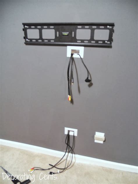 Decorating Cents Wall Mounted Tv And Hiding The Cords Living Room Tv Home Living Room Wall