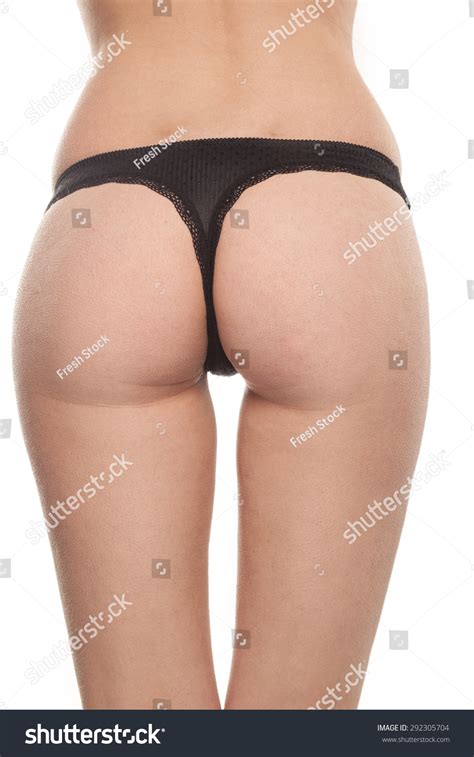 Woman Sexy Butt Ass Black Thong Stock Photo Shutterstock
