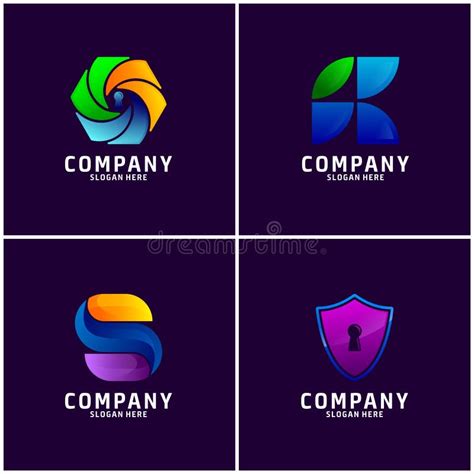 set of business logo design stock vector illustration of element idea 145910566