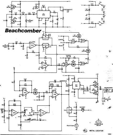 For example, a small metal coin or gold ring can be found at a distance of up to 25 cm. Metal detector circuit diagrams and projects