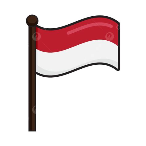 Ilustrasi Bendera Indonesia Vektor Indonesia Bendera Bangsa Png Dan