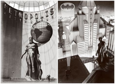 Metropolis Gotham Locations 1 On Behance Gotham Batman Art Comics