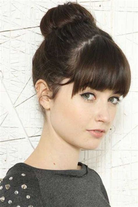 Https://techalive.net/hairstyle/bun And Bangs Hairstyle